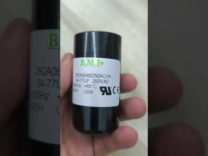 BMI Motor Capacitor 64-77uF 250V AC, Starting Capacitor 64-77MFD 250V