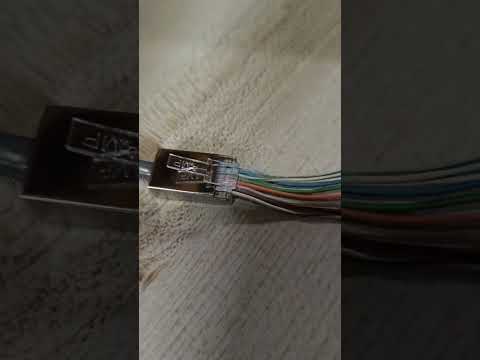 Comscope AMPCAT 5e Connector Plug Plastic, Metal Shielded Connector, Plastic Pass Through, Metal Pass Through 1pc RJ45 Connector CAT5E I Electx Electrical Supply