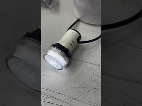 Sassin LED Indicator Lamp 22mm 220V AC, Pilot Lamp WHITE 22mm 220V AC