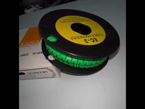 Cable (K) Marker 5.0mm to 7.2mm EC-3G 350pcs Green