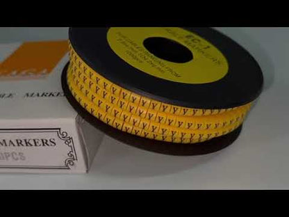 Cable (Y) Marker 2.6mm to 4.2mm ( 1000pcs) Yellow EC-1Y