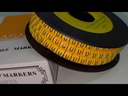 Cable Marker "U" 5.0mm to 7.2mm EC-3 Yellow ( 350PCS)