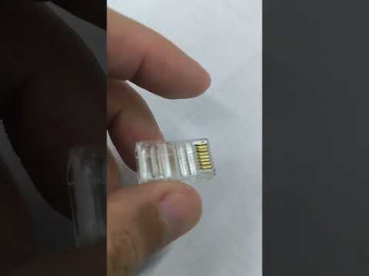AMP CAT 5e Connector Plug Plastic RJ45 Connector CAT5e 100Pcs per Box