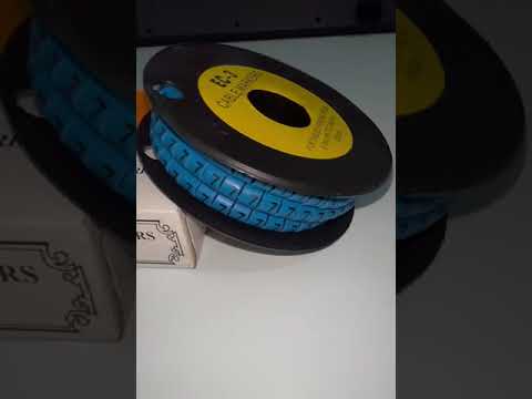 Grippes (7) Cable Marker 5.0mm to 7.2mm  (350pcs) Blue   EC-3B(8)