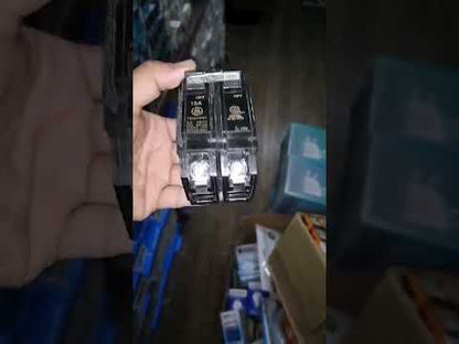 GE 15A 2Pole 10 KAIC 220V Circuit Breaker Single Phase Bolt-on TQC TQC2415WL