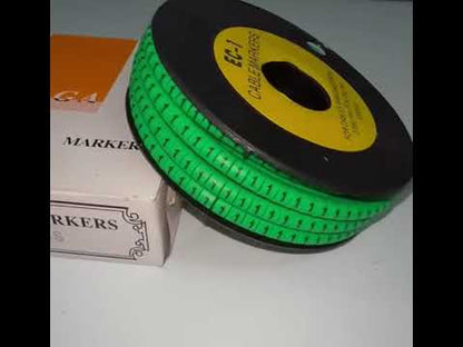 Cable "1" Marker EC-1 Green 2.6mm to 4.2mm 1000pcs 1 Roll