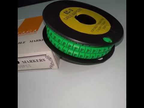 Cable (P) Marker 5.0mm to 7.2mm EC-3G 350pcs Green