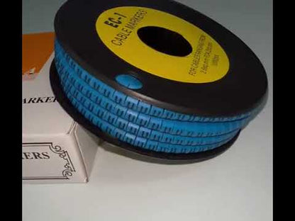 Cable (U) Marker 2.6mm to 4.2mm 1000pcs Blue EC-1B