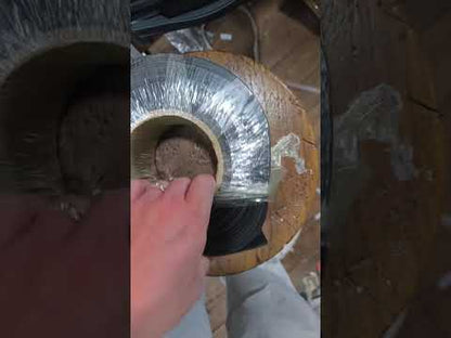 Heat Shrinkable Tube 70mm Black 1 Meter Per Order 125 Degrees Celsius 2:1 Ratio 1000V Insulation 25 Meters Per Roll