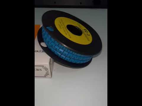 Grippes (1) Cable Marker 5.0mm to 7.2mm (350pcs) Blue   EC-3B(1)