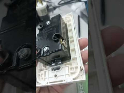 Omni 30A Twistlock Outlet with Plate 220V , 30A Twist Lock Outlet with Plate Cover 2P+E WWG-30HD, High Power Heavy Duty Outlet with Plate