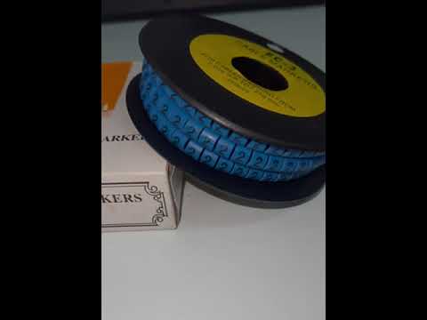 Grippes (2) Cable Marker 5.0mm to 7.2mm (350pcs) Blue    EC-3B(2)