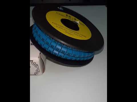 Grippes (H) Cable Marker 5.0mm to 7.2mm (350pcs) Blue    EC-3B(H)