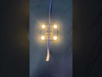 4W LED Square Module Type 60Hz 220V 3000K Warm White ( 50pcs Max Connection) 6.6cm x 6.6cm x 1cm