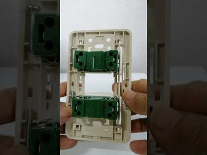 Omni Classis Series 2 Gang 3 Way Switch 16A 250V with Plate Cover WEP-102+(WES-223x2)