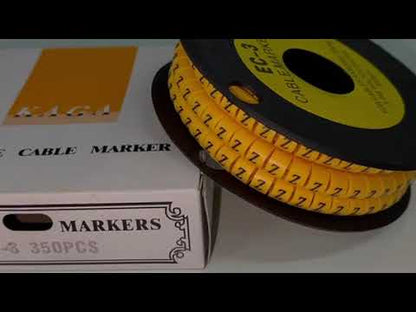 Cable Marker "Z" 5.0mm to 7.2mm EC-3 Yellow (350PCS)