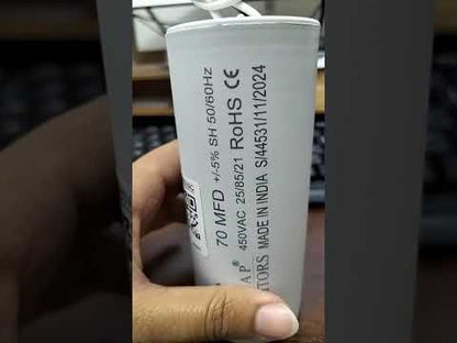 SYSCAP Motor Running Capacitor 70MFD 450V AC, Capacitor 70uF 450V