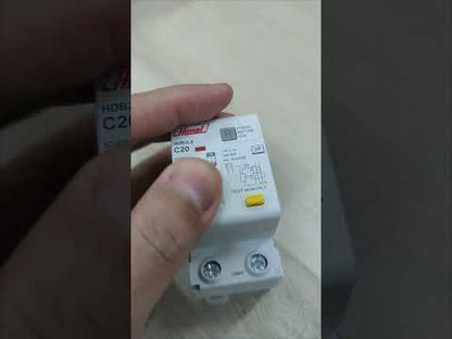 Himel 20A 2Pole 30mA 6 KAIC 220V Residual Current Operated Circuit Breaker RCBO with Overload Protection HDB3LE2C20