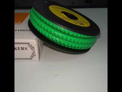 Cable (L) Marker EC-1 Green 2.6mm to 4.2mm 1000pcs 1 Roll   EC-1G(L)