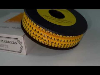 Cable (9) Marker 2.6mm to 4.2mm Yellow EC-1Y, 1000PCS