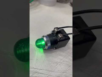 Auspicious 25mm Pilot Lamp Transformer Type, Pilot Light 110V GREEN 25mm