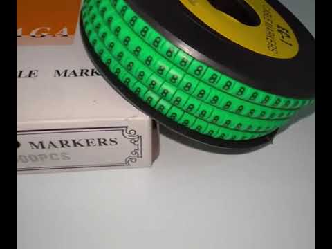 Cable "8" Marker EC-1 Green 2.6mm to 4.2mm 1000pcs 1 Roll   EC-1G(8)