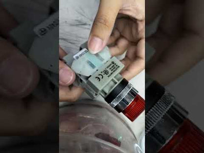 Auspicious 22mm Illuminated Selector Switch Red 3 Position 3A 220V