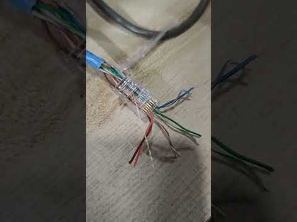 AMP CAT5E RJ45 Connector Pass Through Type (5PCS) Per Order