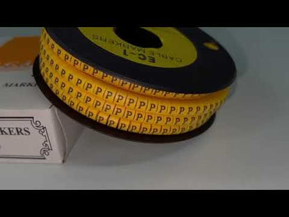 Cable (P) Marker 2.6mm to 4.2mm ( 1000pcs) Yellow EC-1Y