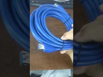USB 3.0 Male to Female Extension Cable High Speed Blue 9 Meters