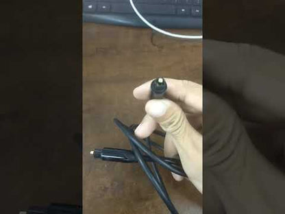 Digital Fiber Round Optical Cable Adapter Audio Male 1 Meter Black