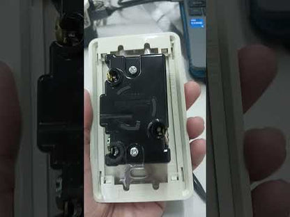 Panasonic 30A Twist Lock Outlet with Plate Cover 2P+E (3P) 250V (NEMA L6) WF2330 and WNF6254W-8, Twistlock Outlet with Plate Cover 20A 2P+E (3P) Panasonic