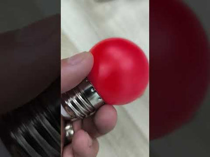 Denko 1W LED Ping Pong Bulb Red E27 220V