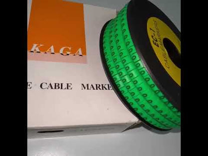 Cable "0" Marker EC-1 Green 2.6mm to 4.2mm 1000pcs 1 Roll  EC-1G(0)