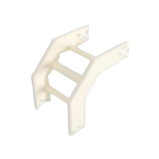 Royu cable management bracket in white measuring 400mm x 100mm or 16 x 4 Inches for organizing cables