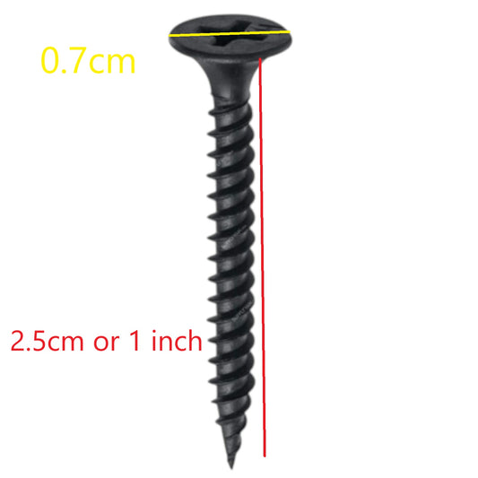 Black Screw 1 Inch for Wood Gypsum Phillips flat head wood screw 1 inch length from China