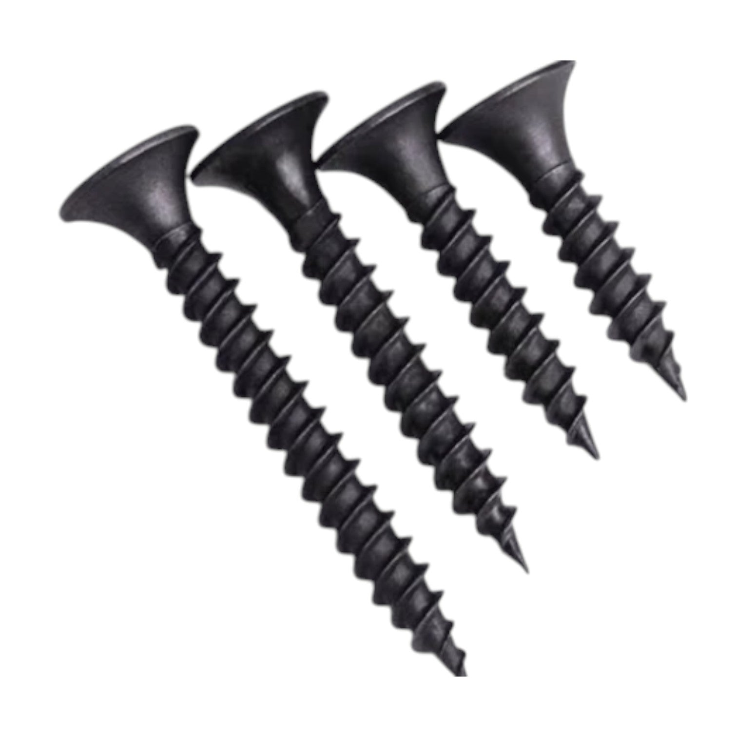 Black Screw 4 Inch for Wood Gypsum set of four black countersunk wood screws for drywall and wood from China