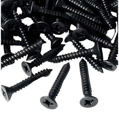 Black Screw 4 Inch for Wood Gypsum black countersunk Phillips head coarse thread screws from China vendor