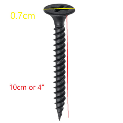 Black Screw 4 Inch for Wood Gypsum coated countersunk wood screw 4 inch length construction fastener from China
