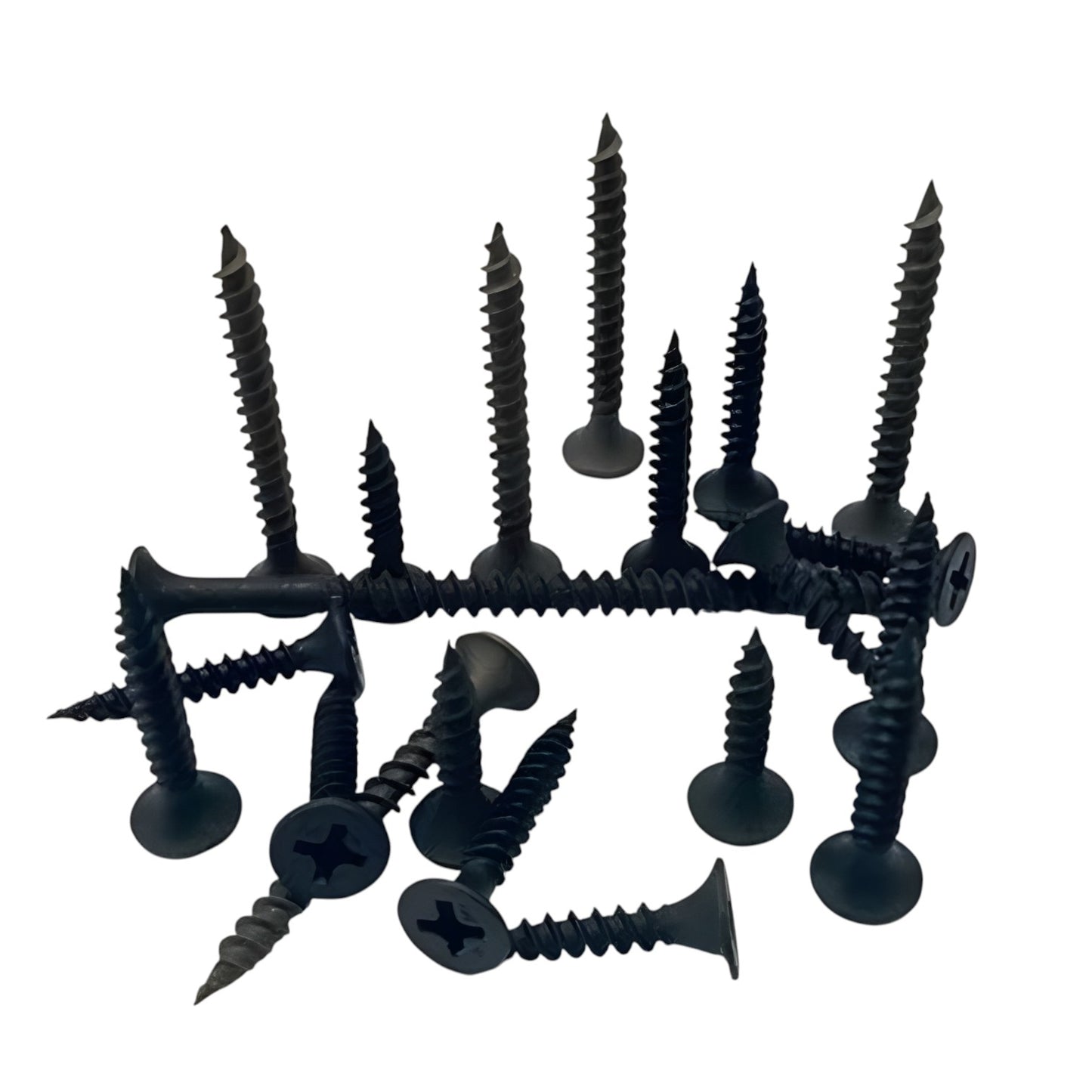 Black Screw 4 Inch for Wood Gypsum flat head Phillips drywall screws black phosphate finish from China