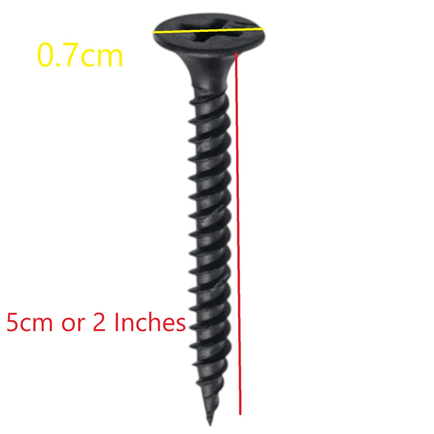 Black Screw 2 Inch for Wood Gypsum Phillips countersunk wood screw 2 inch length black finish from China