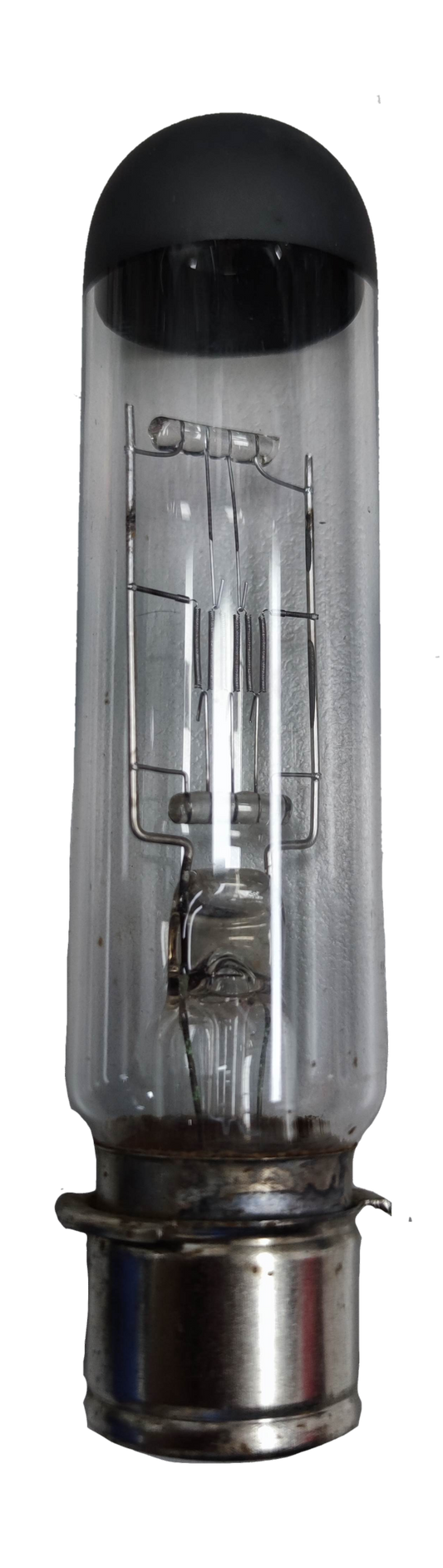 Sylvania 500W 120V projector lamp incandescent bulb with clear glass tube and metal base