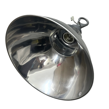 Biglite and Omni 14 Inch aluminum reflector With Omni E40 Socket. Industrial hanging reflector lamp