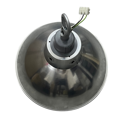 Biglite and Omni 14 Inch aluminum reflector With Omni E40 Socket. Brushed aluminum industrial high bay light