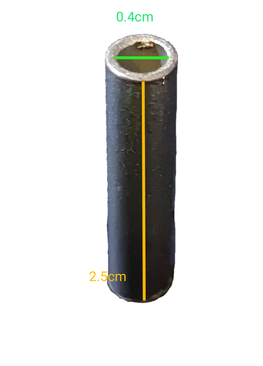 China electrical Butt Connector 2mm - 50mm black insulated ferrule for wire termination 0.4cm ID 2.5cm length