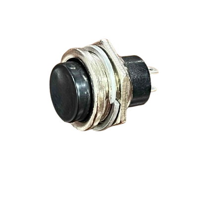 Push Button 1A 220V Black with a compact design for various electrical applications