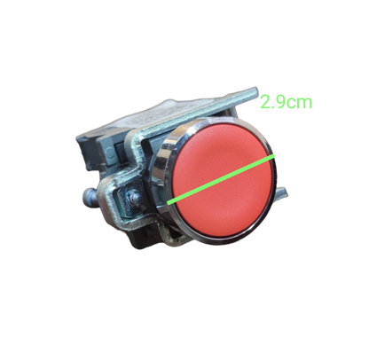Schneider Push Button Switch Red Normally Open with 2.9 cm diameter for power control