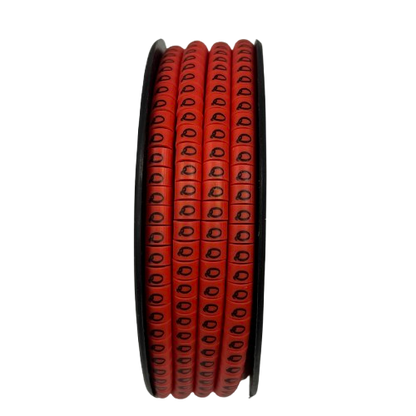 Grippes Q Marker Red 2.6mm to 4.2mm 1000pcs cable management markers on a spool