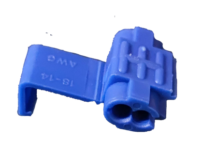 Blue quick connect terminal set for easy electrical circuit connections and repairs