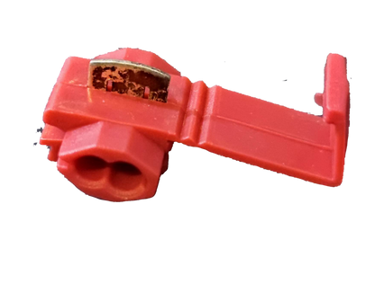 Red quick connect terminal set for easy electrical connections in various applications